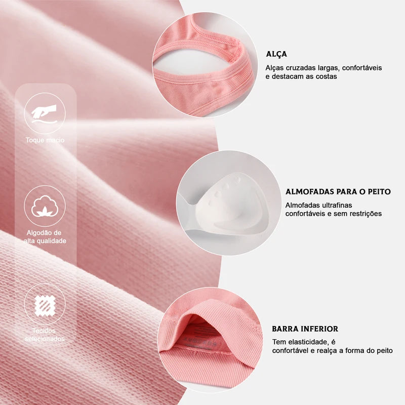 Sutiã esportivo forrado - Livéa Air™ (Compre 1 Leve 2)